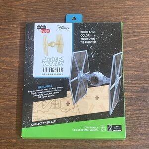 Star Wars 3D Wood Model. Tie Fighter. Easy to build. New in package